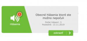 Licence hlášení e-ROZaNA hlas