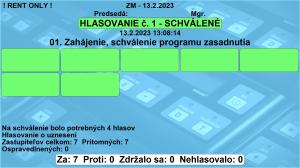 Hlasovací systém  - jednorázová licence MINISTR® ovládací sofware